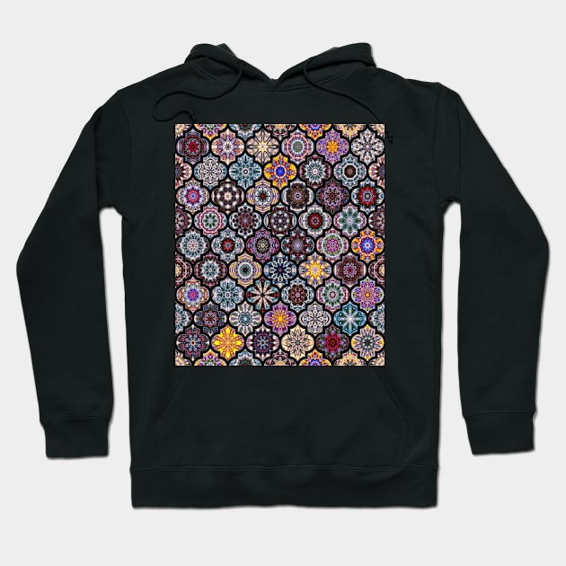 Moroccan Tile Pattern Hoodie by ArtDreamStudio